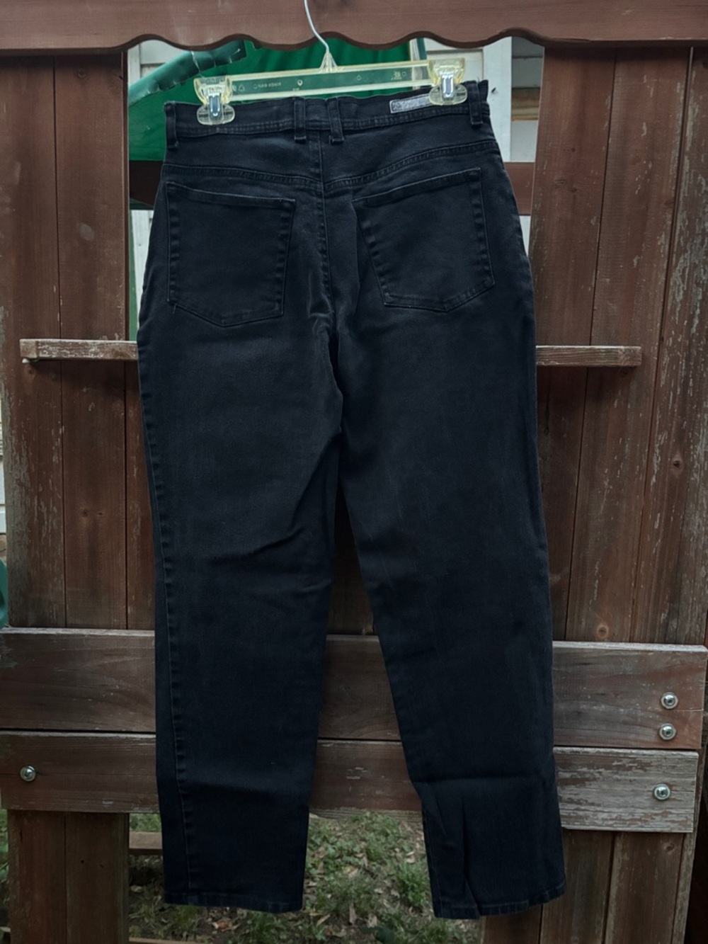 Gloria Vanderbilt Black Straight-Leg Jeans Size 8 SHORT - Picture 6 of 12
